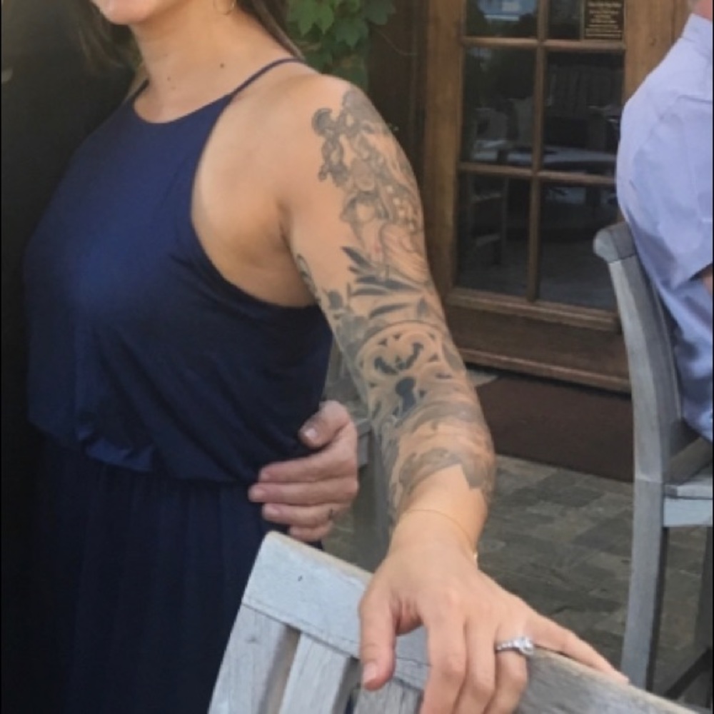 Long maxi dress with slit